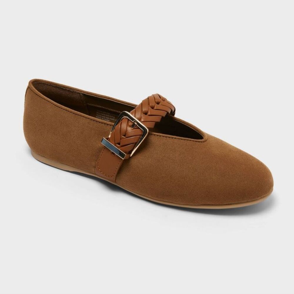 Women's Brandi Flats - Universal Thread Tan 8
